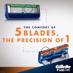 ⁦جيليت فيوجن 5 باور غيار شفرات حلاقة للرجال - 4 حبة⁩ - الصورة ⁦2⁩