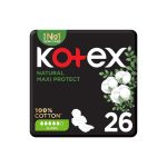 ⁦كوتكس ماكسي حماية طبيعية فوط صحية كبيرة بالأجنحة - 26 فوطة⁩ - الصورة ⁦2⁩