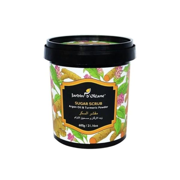 جاردن دي اوليان مقشر السكر المغربي بزيت الارغان ومسحوق الكركم 600 جم