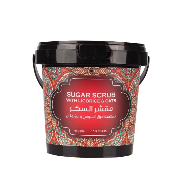 مقشر السكر بخلاصة عرق السوس والشوفان - 450 غرام