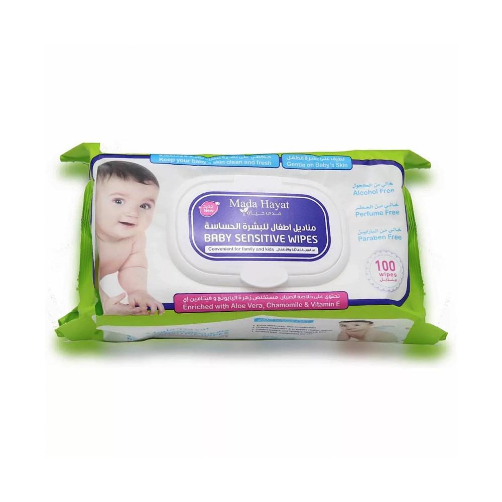 d6656e93-5c61-44b9-b3d6-b0c63028751f-1000x1000-LriNr2z1ge8zMrE2rn06OvwqBo00mj2nYkRRUXZ3.jpg مدى حياة مناديل اطفال للبشرة الحساسة اخضر - 100منديل - الصورة 1