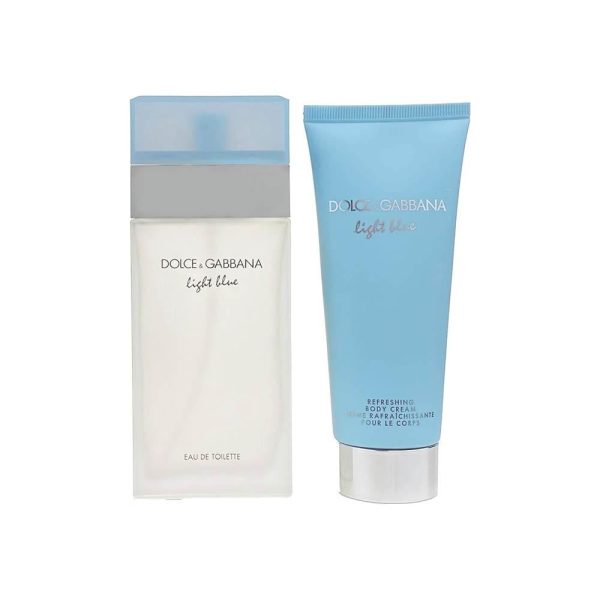 دولتشي اند غابانا مجموعة عطر لايت بلو للنساء او دي تواليت 100 مل + 100 مل