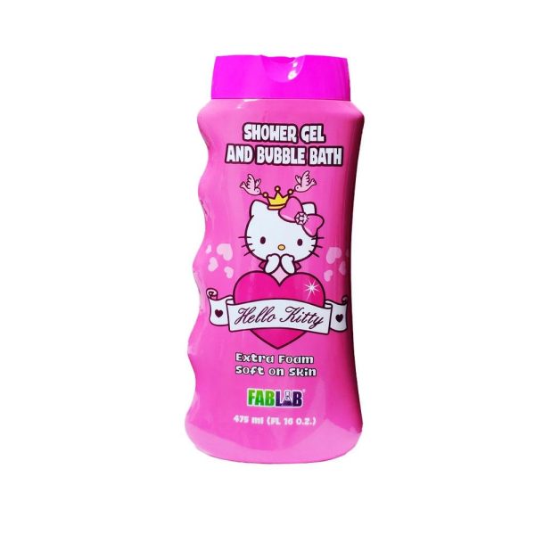 نيكلوديون شاور جل وفقاعات استحمام  هيلو كيتي - 475 مل
