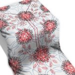 ⁦قماش مخور حرير اندونيسي منقش - أبيض ثلجي⁩ - الصورة ⁦2⁩