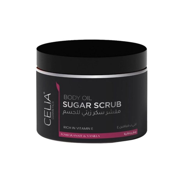 مقشر سكر زيتي بالرمان والفانيليا