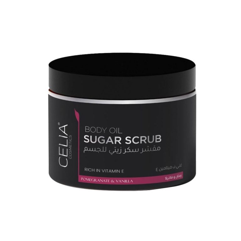 مقشر سكر زيتي بالرمان والفانيليا