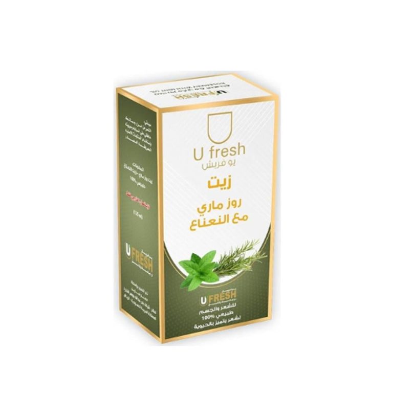 يو فريش زيت روز ماري نعناع شعر