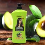 ⁦لينا روز شامبو وبلسم للشعر بخلاصة الأفوكادو وزبدة الشيا - 1000 مل⁩ - الصورة ⁦2⁩