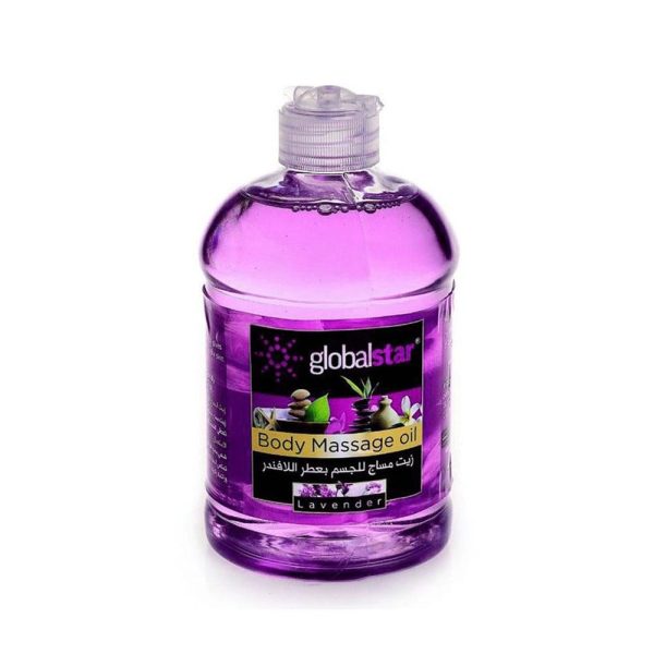 جلوبال ستار زيت مساج للجسم بعطر اللافندر - 500 مل