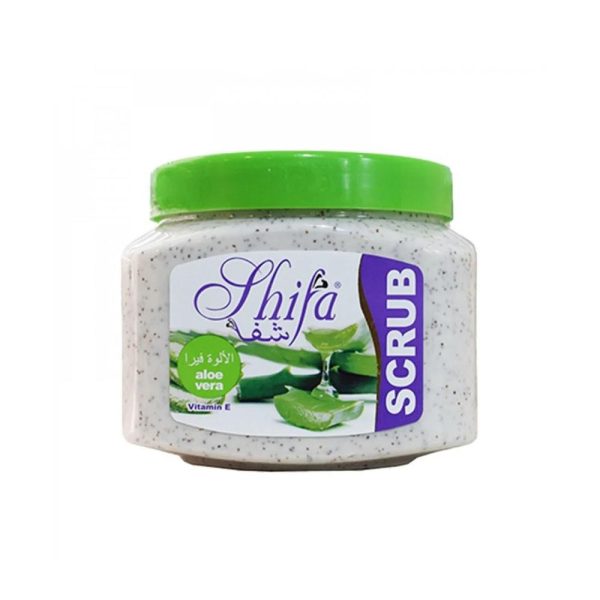 شفا كريم صنفرة بخلاصة الألوفيرا فيتامين اي 300مل