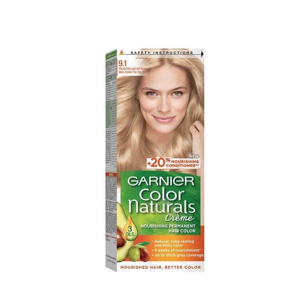 غارنييه كولور ناتشورالز صبغة شعر - أشقر رمادي فاتح جدا 9.1