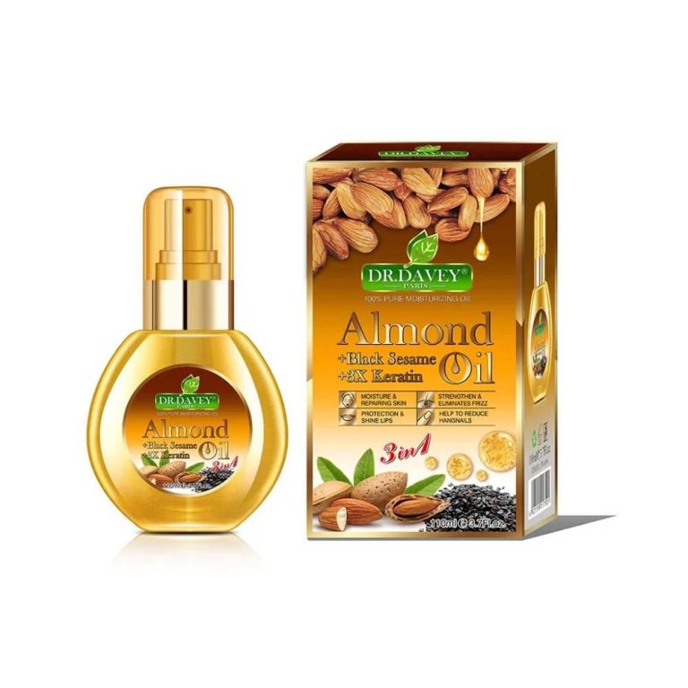 زيت اللوز والسمسم الأسود بالكيراتين