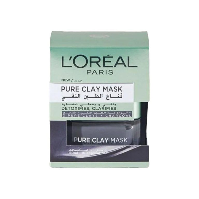 لوريال باريس قناع الطين النقي والفحم 50 مل