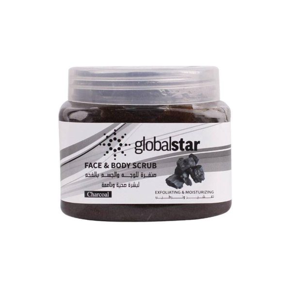 جلوبال ستار مقشر الوجه والجسم بالفحم 500 مل