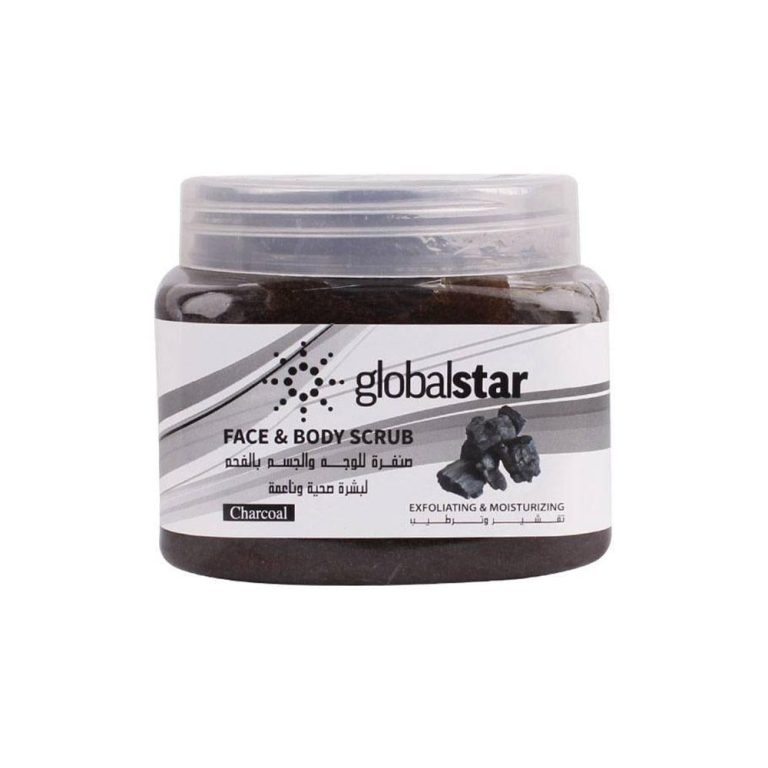 جلوبال ستار مقشر الوجه والجسم بالفحم 500 مل