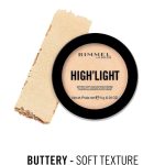 ⁦ريميل لندن بودرة هايلايت 001 ستاردست - 8 جم⁩ - الصورة ⁦2⁩