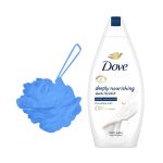 ⁦دوف غسول الجسم تغذية بعمق مع لوفة استحمام - 250 مل⁩ - الصورة ⁦2⁩