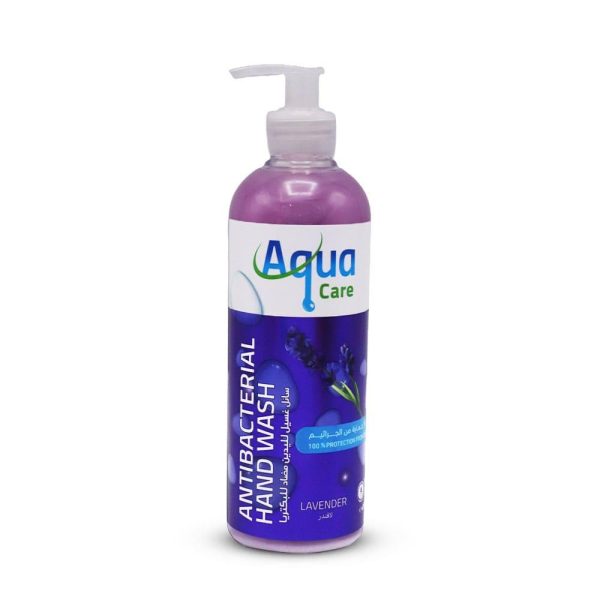 اكوا كير صابون سائل لليدين مضاد للبكتيريا برائحة اللافندر - 475 مل