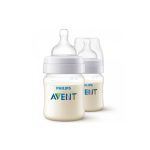⁦فيليبس افنت رضاعة بلاستيكية m0+ مضادة للمغص - 125x2 مل⁩ - الصورة ⁦3⁩