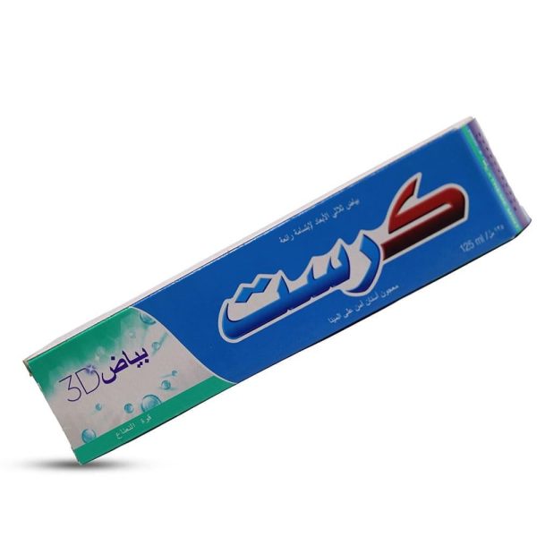كرست معجون اسنان ثري دي مبيض قوة النعناع - 125 مل