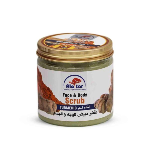 العطار مقشر مبيض للوجه والجسم بالكركم - 580 مل