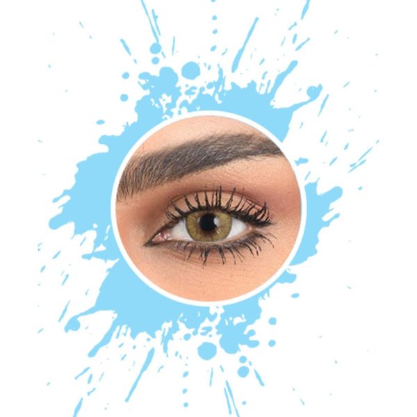 عدسات ملونة بندق فاتح