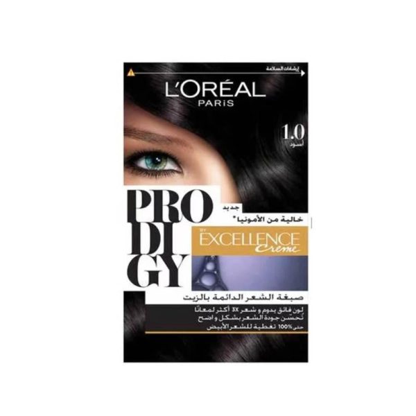 لوريال باريس بروديجي صبغة شعر - أسود 1.0