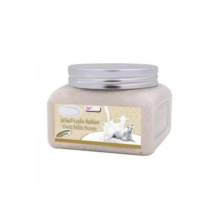 صنفرة حليب الماعز لتنعيم البشرة
