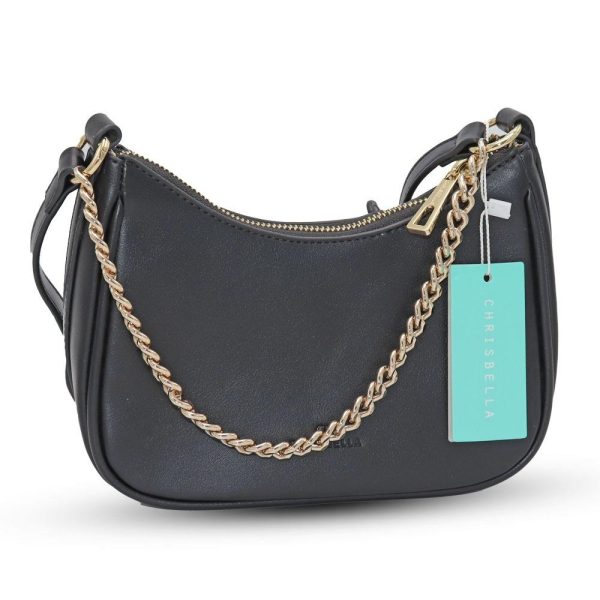 كريسبيلا حقيبة نسائية صغيرة بحمالة كتف وسلسلة ذهبية