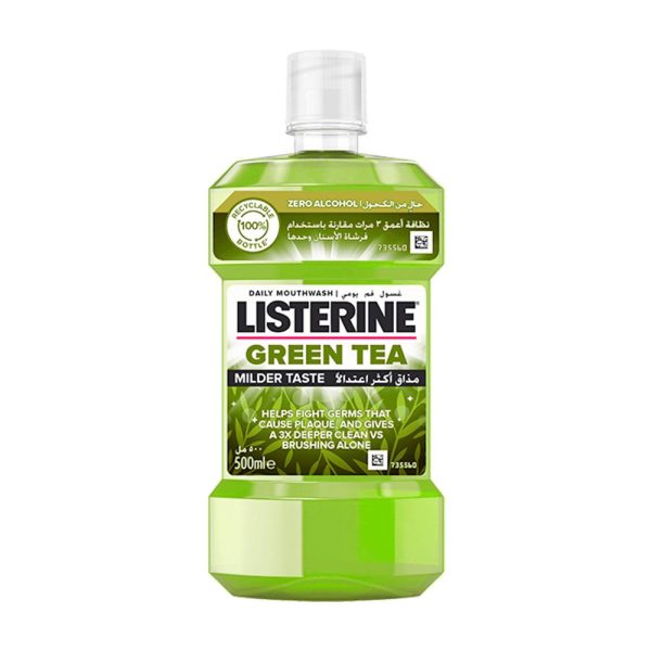 ليسترين  غسول الفم الشاي الأخضر 500 مل