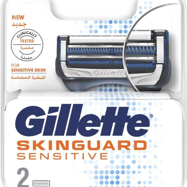 جيليت شفرات حلاقة سكين جارد للبشرة الحساسة 2 قطع