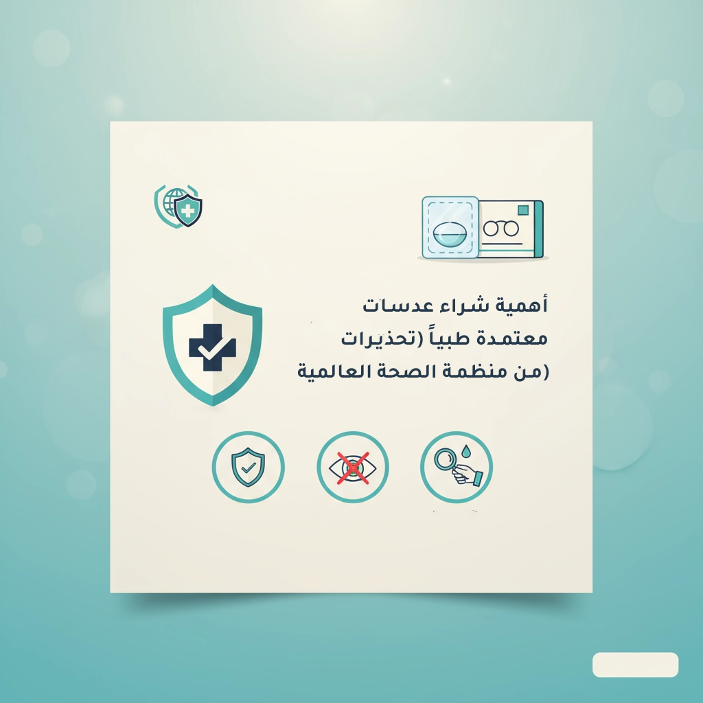 شراء عدسات معتمدة طبياً